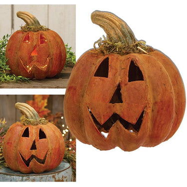 Beeswax Dipped Jack O Lantern Luminary - The Fox Decor